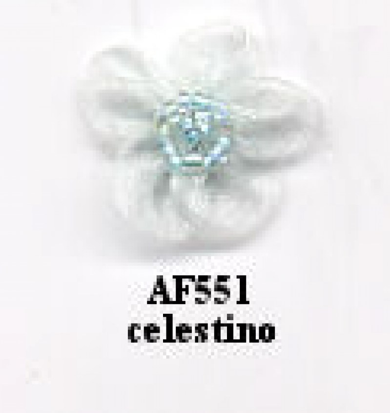 APPL.FIORE ORGANZA C/PERLINE PZ.25