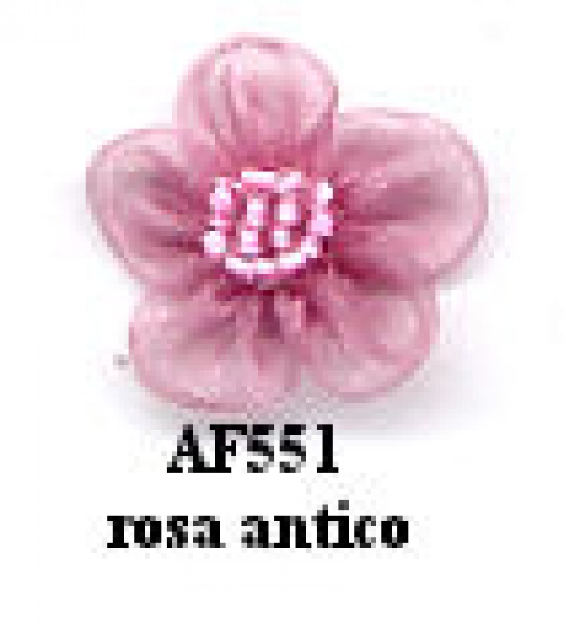 APPL.FIORE ORGANZA C/PERLINE PZ.25