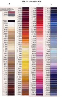 Cartella Colori Filo Cotone Gutermann