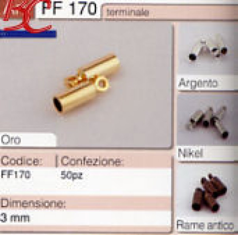 TERMINALE 3 mm. PZ. 50