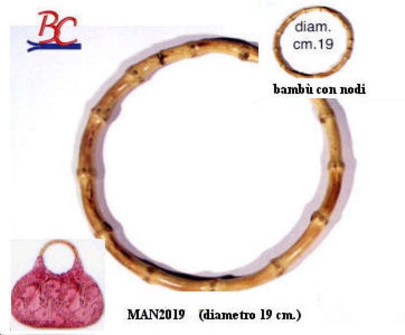 MANICI BORSA BAMBU' mm.19