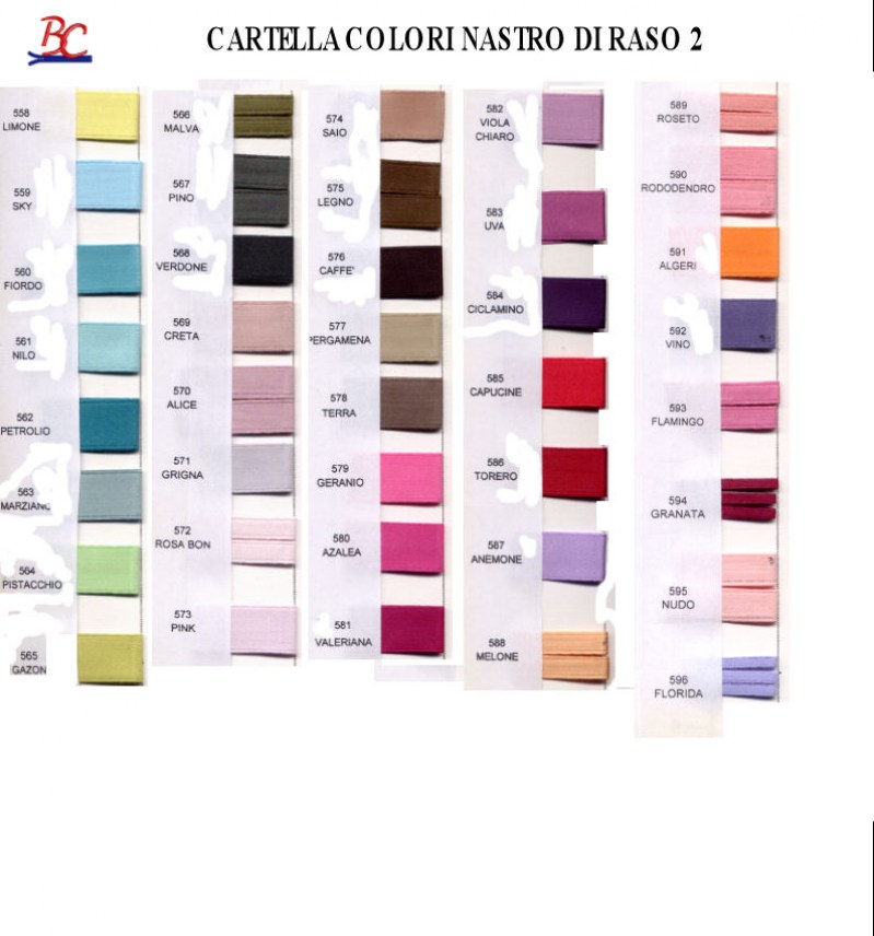 Cartella Colori Nastro Raso